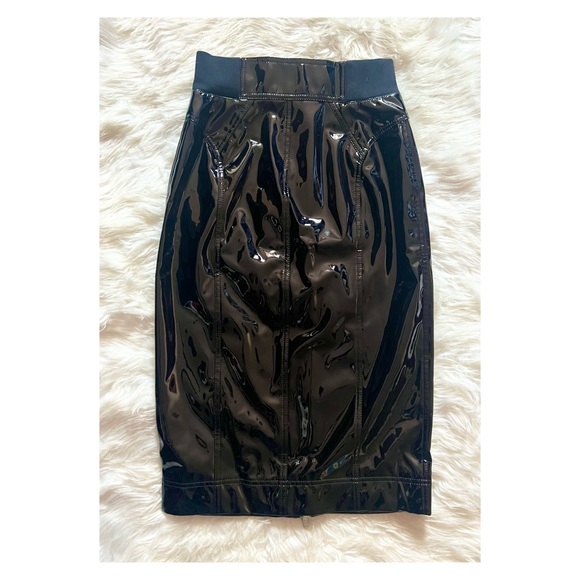 New! THE MARC JACOBS Vinyl High Waist Pencil Skirt - Picture 9 of 10